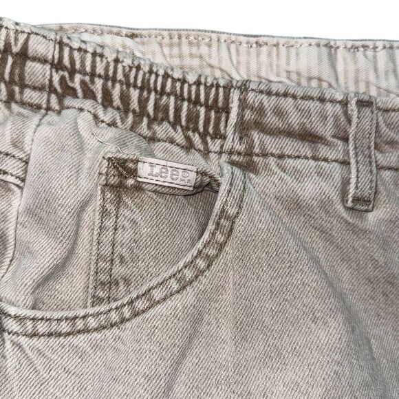 Vintage Lee women’s jeans light wash size 14 medium white wash style classic 90s - Picture 5 of 11